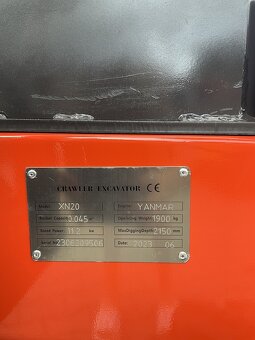Bagr Yanmar XN20 Rhinoceros, mini bagr - 5