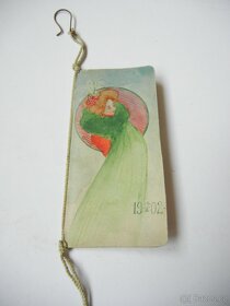 Taneční pořádek z r. 1902 s malbou - 5
