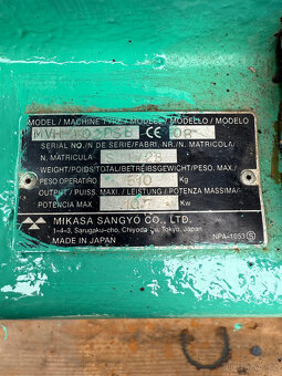 Vibrační deska Mikasa MVH-510kg, Diesel - 5