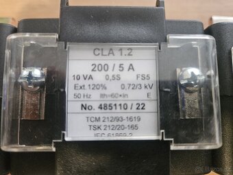 🧰 Měřicí transformátory proudu CLA 1.2 – 200/5 A, 3ks
 - 5