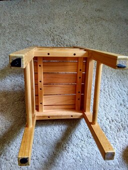 dětská dřevěná židle, stolička - 5