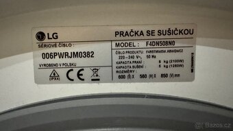 Pračka se sušičkou LG F4DN508N0 – spolehlivá a tichá - 5