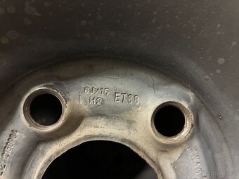 Zimní pneu + plechový disk Škoda Fabia, cena za 1ks - 5