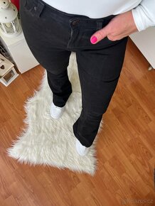 BERSHKA FLARE NOVÉ DÁMSKÉ DŽÍNY DO ZVONU, VYSOKÝ PAS - 5