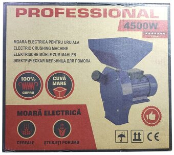 Šrotovník mlyn drvič na obilí 4500W na 220V 4ks sítka - 5