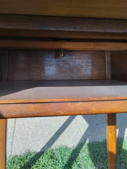 Retro stolek s otočnou deskou, stůl - 5
