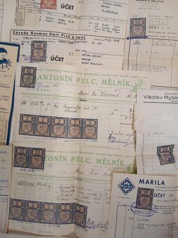 znamky pohlednice viněty etikety učty prospekty obalky - 5