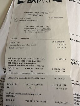 Notebook Acer 3 aspire A315-58 top stav - 5