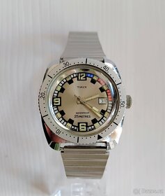Zajímavé 70s hodinky s lunetou ( ala potápěčské) TIMEX - 5