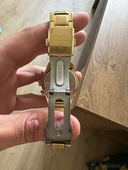 Pánské hodinky Festina zlaté - 5