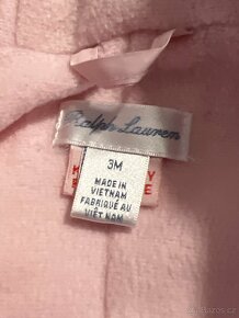 Dětská kombineza Ralf Lauren světle růžová - 5