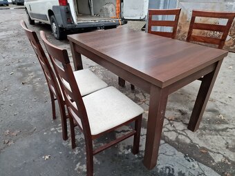 4x jídelní set+4x Židle 70x120 výška 77 cm - 5