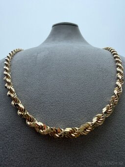 Zlatý řetěz VALIS - 117.5g 70cm 585 14k - PLNÝ ŘETĚZ - 5