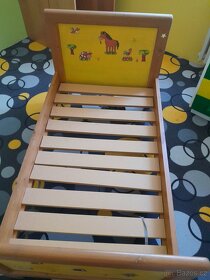 Dětská postel z masivního dřeva s matrací - 5