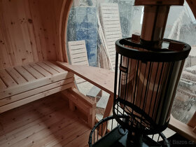 Venkovní finská panoramatická sauna - 5