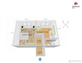 Pronájem bytu 1+1 42 m2 Kytnerova, Brno - 5