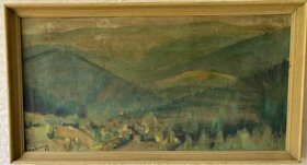 Prodám obraz autor neznámí rozměr 49 x 35 cm - 5