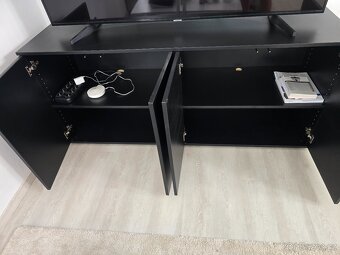 Černá skříň 170x50x75cm - 5