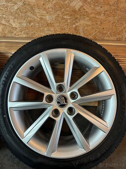 ALU Kola ŠKODA 5x112 R17 TERON Zimní Pneu 225/45/17 - 5
