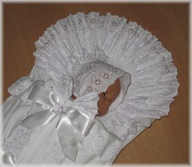 Dvou kanýrová retro zavinovačka s čepičkou- krajka č.8 - 5