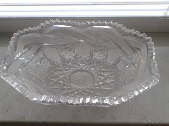 Velká bohatě broušená mísa - 5