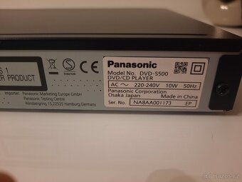 Panasonic CD a DVD přehrávač + dálkový ovladač - 5
