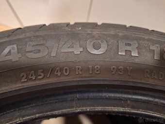 Prodám letní pneu 245/40/18 Continental - 5