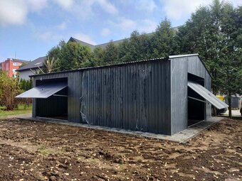 Plechová garáž 6x8m - 5
