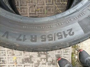 215/55/17 continental 2 kusy letni - 5