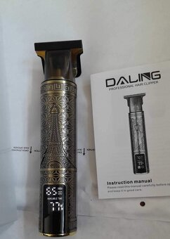 USB nabíjecí zastřihovací strojek s digitálním displejem uka - 5