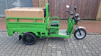 ELEKTRICKÁ NÁKLADNÍ TŘÍKOLKA ADVENTO MAXI ZELENÁ SPZ. - 5