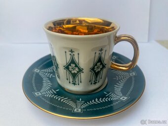 Pirkenhammer „LADA“ – 2 šálky + podšálky, cukřenka s víčkem, - 5