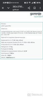 Sklokeramická varná deska Gorenje 60cm - 5