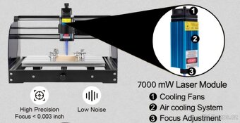 Laserová gravírka Laser PRO 7000mw - 5