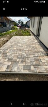 Výkopové práce-pokládka dlažby-kanalizace - 5