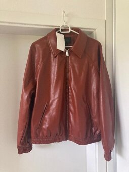 Koženková bomber bunda zn. ZARA - NOVÁ S VISAČKOU - 5