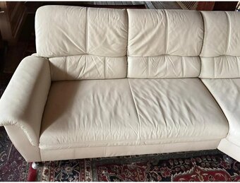 Rohová kožená sedací souprava, 3302 - 5