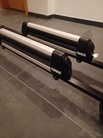 Prodám střešní nosič Thule s nosičem lyží Thule - 5