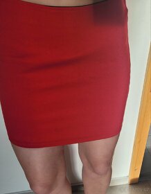 Sexy červená sukně Berschka vel M jako nová minisukně mini - 5