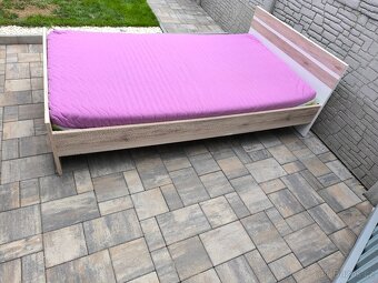 Prodám postel + Matrací 120cm x 200cm - 5