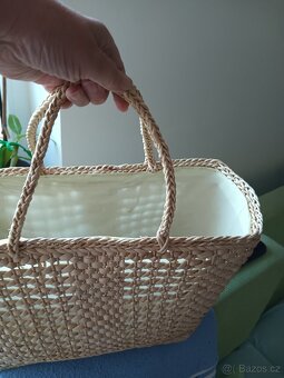 Plážová taška přírodní materiál - 5