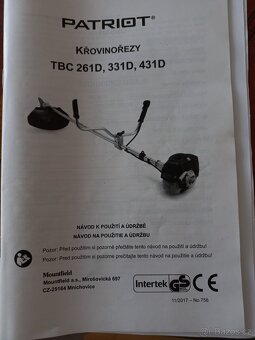 Křovinořez Patriot TBC 431D - 5