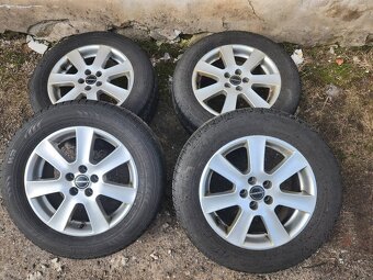 zimní Alu kola Borbet 16” 5x100 + pneu Nokian - 5
