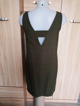 khaki šaty s kroužky, zn.Oliver Stonas - 5