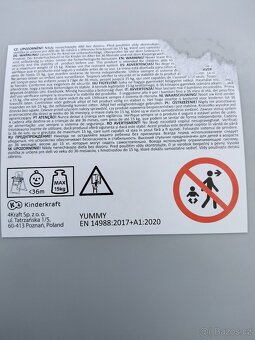 Jídelní židlička Kinderkraft Yummy grey - 5