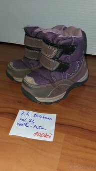 Zimni boty vel.24, stelka 14,5cm - 5