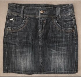Dámská džínová mini/sukně, vel.36 (S/M) - 5