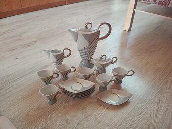 LUXUSNÍ KÁVOVÁ SOUPRAVA S PLATINOU , EXCALIBUR , J. LAŠTOVIČ - 5