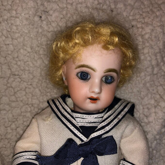 Rare Old Blue Baby, první forma Jumeau, průměr 1 1/27", cca - 5