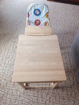 Dětská jídelní židle a stoleček - 5